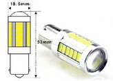 Žárovka LED BaY15D 10-30V/8W bílá, 33x SMD5730