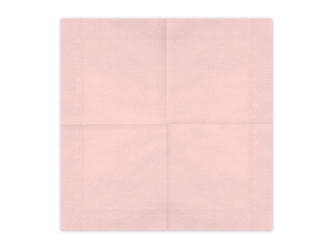 Papírové ubrousky světle růžové 33 × 33 cm – 20 ks Papírové ubrousky světle růžové 33 × 33 cm – 20 ks