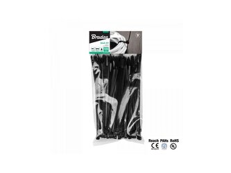 Stahovací pásky na vodiče 4.8x350mm 100 ks UV BLACK