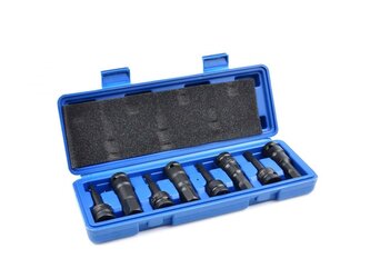 Hlavice zástrčné rázové 1/2", HEX H5-H19, sada 8ks GEKO