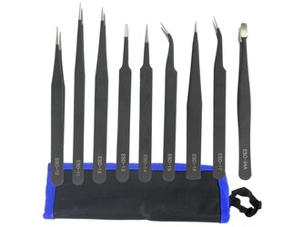Pinzety v pouzdře, sada 9ks MAR-POL