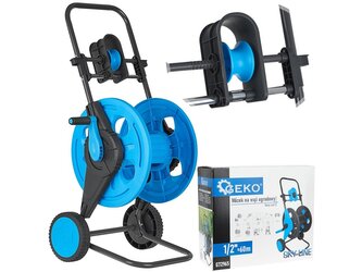 Vozík na zahradní hadice 1/2", 60 m, s vodítkem, Sky-Line - GEKO Vozík na zahradní hadice 1/2", 60 m, s vodítkem, Sky-Line - GEKO