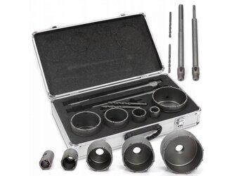 Korunkové vrtáky do betonu SDS PLUS, SDS MAX, 30-100mm, sada 9 ks MAR-POL