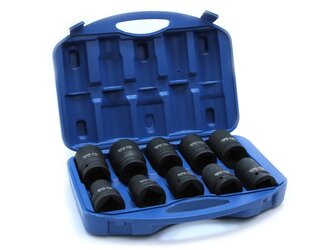 Hlavice nástrčná, rázová 1", sada 10ks, 17-41mm MAR-POL