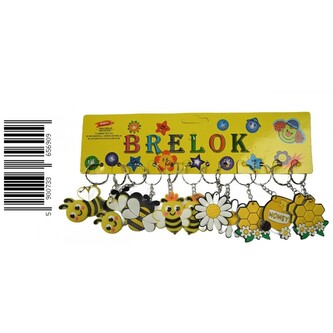 Brelok gumowy Pszczółka 4cm A 12 TOYS D43132