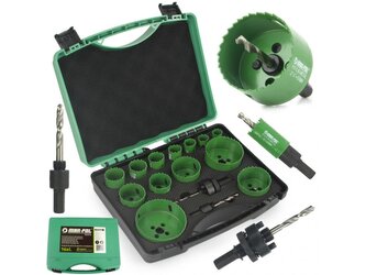 HSS korunkové vrtáky Bi-metal, sada 16ks MAR-POL