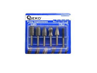 Stopkové frézy, sada 6ks 6-12,7mm GEKO Stopkové frézy, sada 6ks 6-12,7mm GEKO