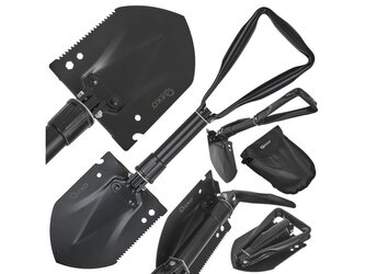 Lopatka skládací taktická, 5v1, Black Survival Series - GEKO