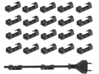 Organizér/kabelová spona 30x10mm, sada 20ks KELTIN