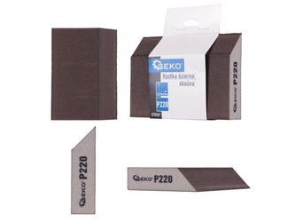 Houba brusná, zkosená, 125x90x25mm, P220 GEKO Houba brusná, zkosená, 125x90x25mm, P220 GEKO