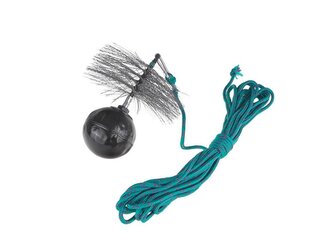 Komínový kartáč kulatý Ø 150 mm, závaží 1,3 kg, lano 10 m GEKO Komínový kartáč kulatý Ø 150 mm, závaží 1,3 kg, lano 10 m GEKO