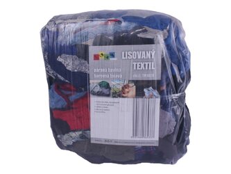 Lisovaný textil, páraná bavlna barevná tmavá 10kg