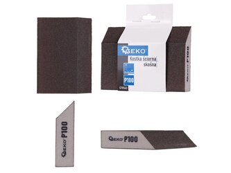 Houba brusná, zkosená, 125x90x25mm, P100 GEKO Houba brusná, zkosená, 125x90x25mm, P100 GEKO