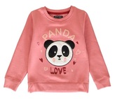 Dívčí mikina LEMON BERET PANDA přes hlavu, růžová, velikost: 116/122