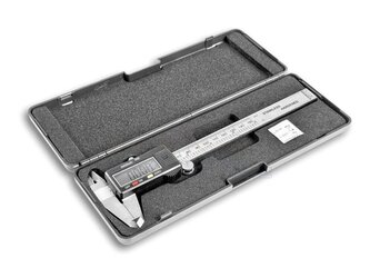 Měřítko posuvné digitální, posuvka, šuplera s hloubkoměrem, 0-150mm MAR-POL