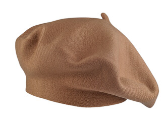 Dámský pletený baret - 1 ks - 3 béžová velbloudí