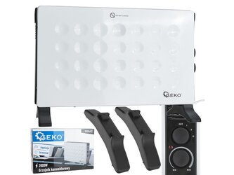 Konvektor s termostatem MODERN 2 kW, bílý - GEKO Konvektor s termostatem MODERN 2 kW, bílý - GEKO