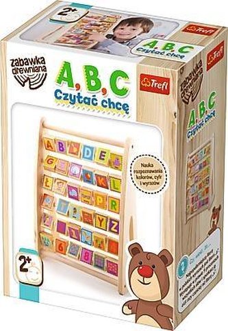 Zabawka drewniana - A, B, C Czytać chcę TREFL