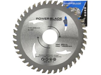 Kotouč pilový s SK plátky (vidiový), 115x40Tx22mm POWER BLADE