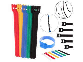 Pásek na suchý zip, organizér kabelů 150x12mm, 12ks GEKO Pásek na suchý zip, organizér kabelů 150x12mm, 12ks GEKO