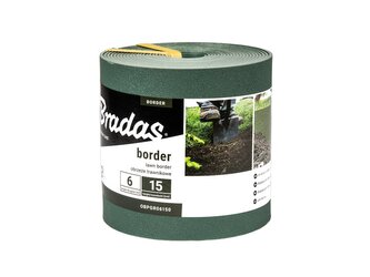 Obruba záhonů 6 m × 15 cm,  zelená - BORDER
