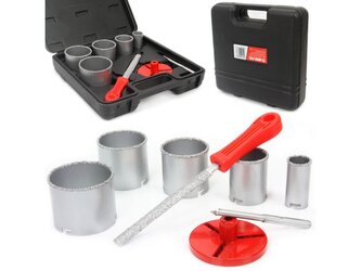 Wolframové vykružovací korunky, sada 8ks, 33-83mm MAR-POL