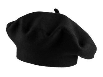 Dámský pletený baret - 1 ks - 7 černá