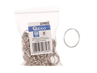 Kroužek na klíče 20mm, 100ks GEKO