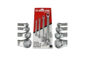 Klíče očkové Torx sada 4ks 6-24mm MAR-POL