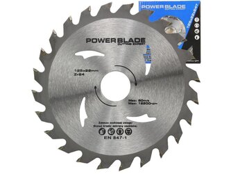 Kotouč pilový s SK plátky (vidiový), 125x24Tx22,2mm POWER BLADE