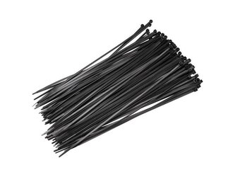 Stahovací pásky na vodiče 3.6x370mm 100 ks UV BLACK