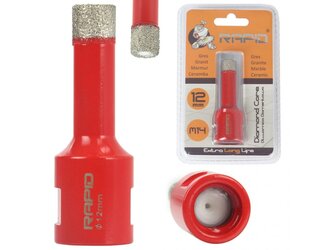 Diamantový korunkový vrták s otvorem ⌀12 mm M14 RAPID