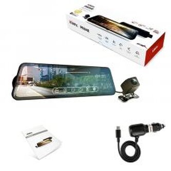 Wideorejestrator z kamerą cofania FHD i WIFI Prime