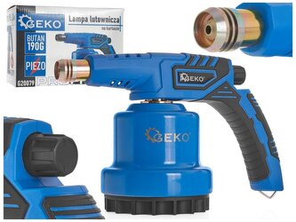 Hořák s piezo zapalováním pro plynové kartuše 190g GEKO Hořák s piezo zapalováním pro plynové kartuše 190g GEKO