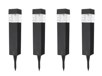 Solární zahradní svítidlo 40 x 6 x 6 cm, sada 4 ks KELTIN