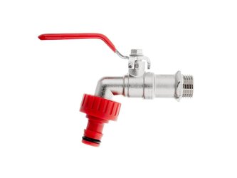 Ventil zahradní, vstup 1/2", výstup 3/4" + konektor pro rychlospojku - GEKO Ventil zahradní, vstup 1/2", výstup 3/4" + konektor pro rychlospojku - GEKO