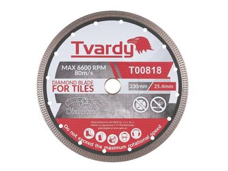 Kotouč diamantový řezný 230x10x25,4/22,23mm na dlaždice a kámen TVARDY Kotouč diamantový řezný 230x10x25,4/22,23mm na dlaždice a kámen TVARDY