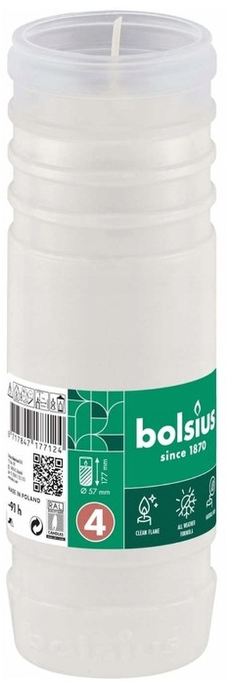 Wkład znicza parafinowy 91h, 57 x 175 mm RP4, Bolsius