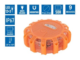 LED světlo výstražné, 9 funkcí GEKO LED světlo výstražné, 9 funkcí GEKO
