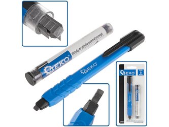 Tužka stavební, automatická + 6ks vyměnitelných náplní GEKO