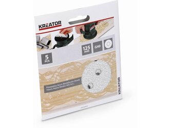 KRT230553 5x Brusný papír 125 mm na barvu G40 KREATOR