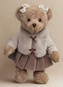 Plyšový medvídek v béžovém obleku 30 cm
