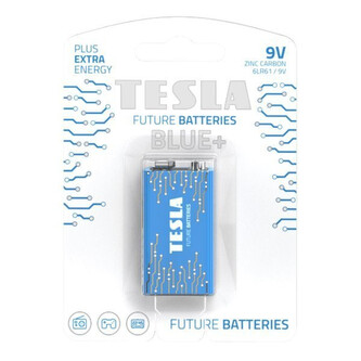 Baterie BLUE+ Zinc Carbon 9V (6F22, 9V, blister) 1 ks