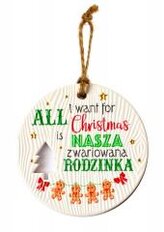 Zawieszka ceramiczna Boże Narodzenie