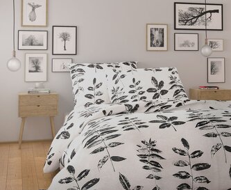 Francouzské bavlněné povlečení NORDIC COLLECTION 240x200, 70x90cm TYRA