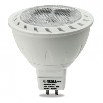 LED MR160430-5, žárovka GU5,3 MR16, 4W, 12V, 320lm, 20 000h, 3000K teplá bílá, 38° LED MR160430-5, žárovka GU5,3 MR16, 4W, 12V, 320lm, 20 000h, 3000K teplá bílá, 38°