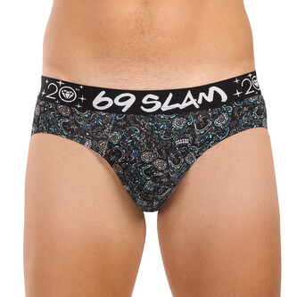 Pánské slipy 69SLAM Andreas hip bamboo SKULLER (MBFSUR-BB) XL