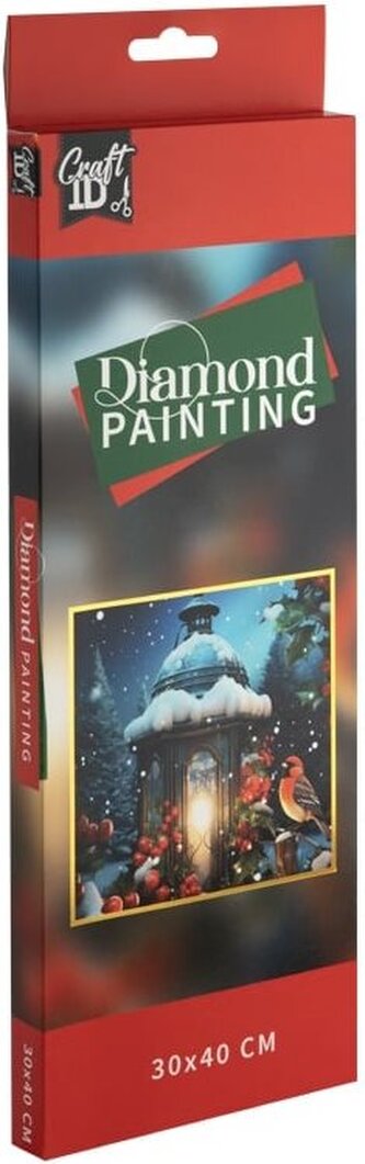 CRAFT ID Diamantové malování Zimní zátiší 30x40cm
