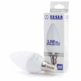 LED CL143530-2, žárovka CANDLE svíčka, E14, 3,5W, 230V, 249lm, 25 000h, 3000K teplá bíl LED CL143530-2, žárovka CANDLE svíčka, E14, 3,5W, 230V, 249lm, 25 000h, 3000K teplá bíl