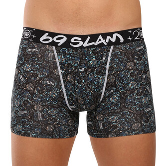 Pánské boxerky 69SLAM Gilbert fit bamboo SKULLER (MPBSUR-BB) L